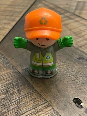 Fisher-Price Little People recycling worker figure